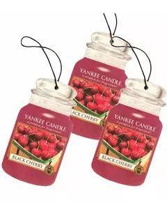 Yankee Candle Car Jar Bonus Pack ein Set mit Black Cherry Autodüften 3 Stück