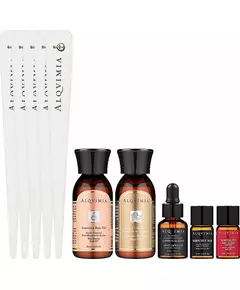 Alqvimia Supreme Beauty & Spa Experience Kit für Sie und Ihn: Büste verschönerndes Körperöl 30 ml + Lavendel entspannendes Körperöl 30 ml + Sinnlichkeit Körper Nektar Frau Körperöl 3 ml + Verführerischer Mann Körperöl 3 ml + Geist öffnende ätherische Ölmi