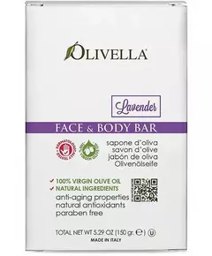 Olivella Gesicht & Körper Bar Lavendel 150 g