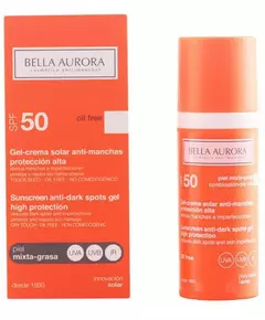 Bella Aurora Anti-Dark Spots Gel-Cream Sonnenschutz SPF 50+ Normal-Trockene Haut 50ml