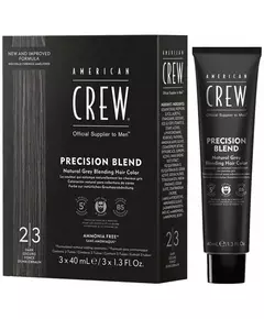 American Crew Precision Blend Haarfarbe 3x40ml Dunkel 2-3