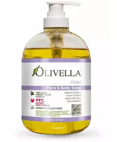 Olivella Savon visage et corps à la violette 500ml