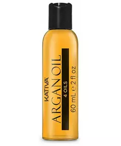 Huile réparatrice complète Argan Oil Kativa Argan Oil 4 Oils 60 L (1 Unité)