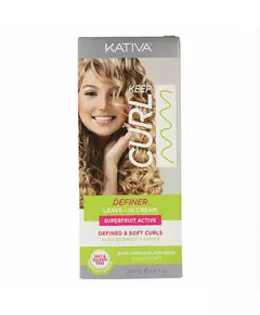 Crème pour Définir les Boucles Keep Curl Definer Leave In Kativa (200 ml)