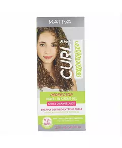 Crème pour Définir les Boucles Keep Curl Perfector Leave In  Kativa KT00370 (200 ml)