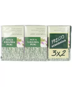 Savon pour les Mains Agua Lavanda Puig Agua Lavanda 142-0350 (3 pcs) 3 Pièces