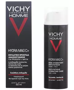 Vichy Homme Hydra Mag C+ 50 ml Feuchtigkeitsspendende Gesichts- und Augenpflege