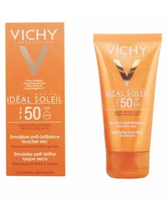 Vichy Idéal Soleil SPF50 50 ml Mattierende Emulsion gegen öligen Glanz