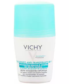 Antitranspirant contre les taches blanches Vichy Deo 48h roll-on 50 ml