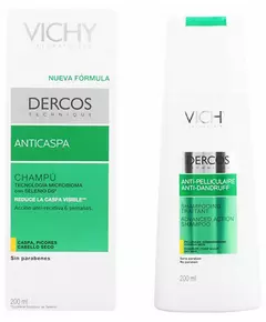 Vichy Dercos Shampooing antipelliculaire pour cheveux secs 200 ml