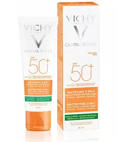 Vichy Capital Soleil Crème matifiante 3-en-1 SPF50+ 50 ml