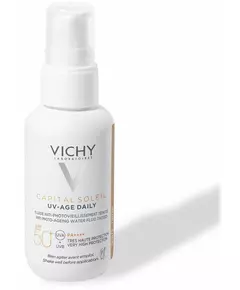 Vichy Capital Soleil UV-Age Tägliches Wasserfluid mit Tönung SPF50+ 40 ml