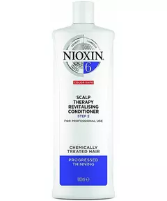 Nioxin System 6 Conditioner pour les cheveux traités chimiquement et sévèrement affaiblis, Step 2, 1000 ml