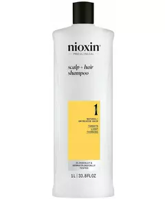 Nioxin System 1 Shampoo für natürliches Haar mit leichter Schwächung 1000 ml