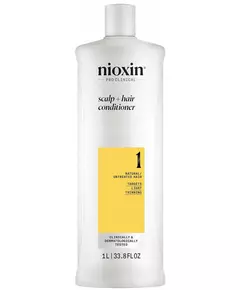 Nioxin System 1 Conditionneur pour cheveux naturels légèrement affaiblis 1000 ml