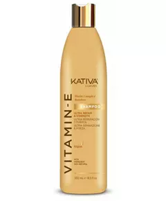 Kativa Vitamin E Shampoo mit Biotin und Bambus 550 ml