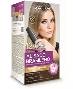 Kativa Professional Kit de 6 pièces pour lissage brésilien Pro Blonde