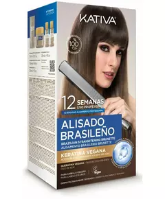 Kativa Professional Brazilian Straightening Pro Dark 6-teiliges Set