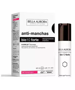 Bella Aurora Bio10 Forte Crème dépigmentante intensive pour peaux sèches 30 ml