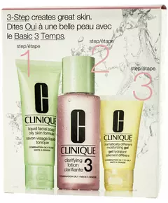 Clinique Système en 3 étapes pour peaux mixtes et grasses (3 articles)