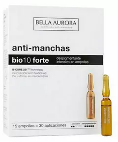 Bella Aurora BIO10 Forte Ampoules dépigmentantes intensives pour le visage, 15x2 ml