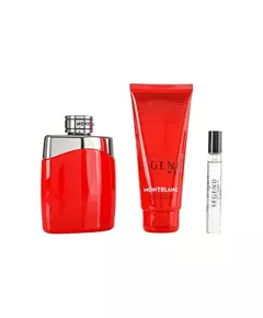 Mont Blanc Legend Red Eau de Parfum 100 ml + Eau de Parfum 7,5 ml + Duschgel, 100 ml