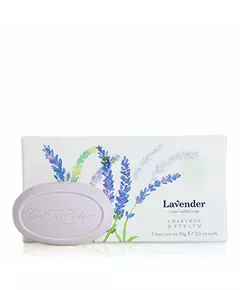 Set Trio Crabtree & Evelyn Lavander Hydratant Pain de savon, 3 pièces