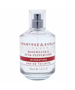 Eau de Toilette für Damen Crabtree & Evelyn Rosewater & Pink Peppercorn, 100 ml