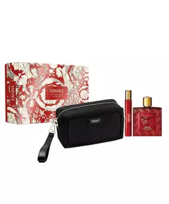 Versace Eros Flame Eau de Parfum 100ml + Eau de Parfum 10ml + Trousse cosmétique