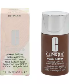 Clinique Even Better Sans parabènes Hydratant Fond de teint liquide CN 127 Truffe SPF 15, 30 ml