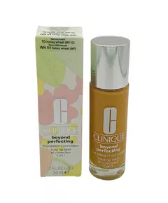Clinique Beyond Perfecting Couverture complète fini naturel Fond de teint liquide & correcteur 2-en-1 10 Blé au miel, 30 ml