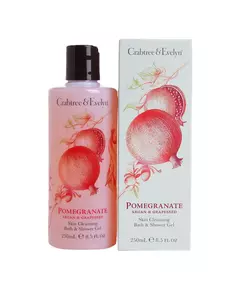 Crabtree & Evelyn Pomegranate Argan & Grapeseed Nettoyage Gel douche Pour tous types de peau, 250 ml