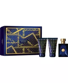 Versace Dylan Blue Eau de Toilette 50 ml + Duschgel 50 ml + Aftershave-Balsam 50 ml