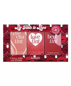 Set Benefit: Benetint Lippen- & Wangenbalsam 2-in-1 Roséfarben 6 ml + Lovetint Lippen- & Wangenbalsam 2-in-1 Feuriges Rot 6 ml + Chachatint Lippen- & Wangenbalsam 2-in-1 Mango, 6 ml