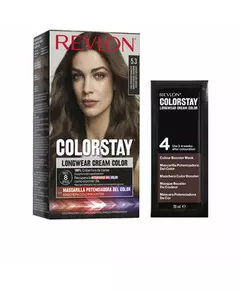 Revlon Color Stay Permanente Haarfarbe 5.3 Medium Golden Brown, 165 ml