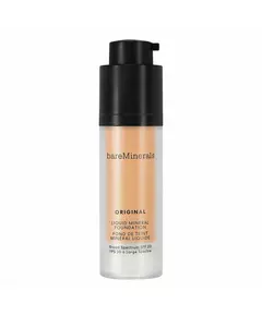 BareMinerals Original Liquid Mineral Leuchtend Flüssige Grundierung 20 Goldene Bräune SPF 20, 30 ml