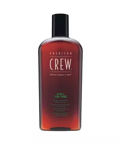 American Crew 3-In-1 Tea Tree Teebaumöl Haarshampoo Spülung & Duschgel 3-in-1 Zur Befeuchtung, 450 ml