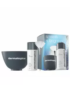 Smooth + Brighten Set Dermalogica: Daily Microfoliant Exfoliating Exfoliating Powder 74 g + Masque Fan Multi Face Brush + Dermalogica Plastic Colour Mixing Bowl Grey, 74 g