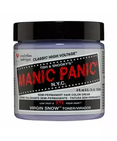 Manic Panic Classic High Voltage Virgin Snow Teinture capillaire semi-permanente Virgin Snow, 118 ml