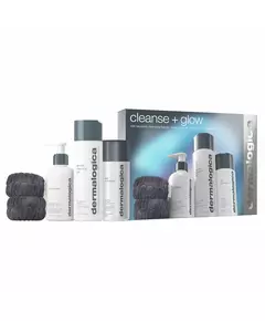 Cleanse + Glow Set Dermalogica: Special Cleansing Gel For Face 250 ml + Precleanse Eliminates Impurities Oil For Face 150 ml + Daily Microfoliant Exfoliating Exfoliating Powder, 250 ml