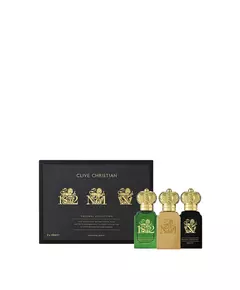 Set Clive Christian: 1872 Parfum For Women 10 ml + No.1 Feminine Parfum For Women 10 ml + X Feminine Parfum For Women, 3 × 10 ml