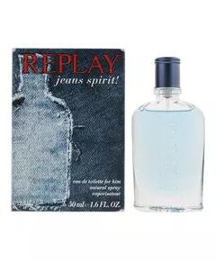 Replay Jeans Spirit! Eau de Toilette Für Männer, 50 ml