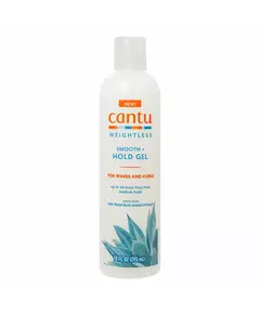 Cantu Weightless Smooth + Hold Agave Gel coiffant Anti-frisottis Tenue moyenne, 295 ml