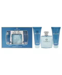 Set Sergio Tacchini: Ocean's Club Eau De Toilette For Men 100 ml + Ocean's Club Cleansing & Refreshing Shower Gel For All Skin Types 100 ml + Ocean's Club Soothing Moisturising & Protecting After-Shave Balm, 100 ml
