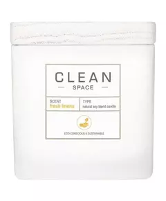 Clean Space Fresh Linens Bougie parfumée, 227 g