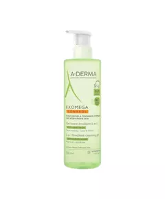 A-Derma Exomega Control Emolliens Duschgel Für Haar & Körper Alle Hauttypen 500, 500 ml