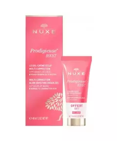 Set Nuxe: Creme Prodigieuse Boost Recovery Night Balm For Face 15 ml + Prodigieuse Boost Multi-Correction Gel Cream For Face, 15 ml