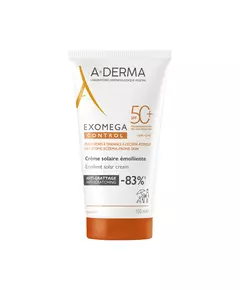 A-Derma Exomega Control Emolliens Sahne Für Gesicht & Körper SPF 50+, 150 ml