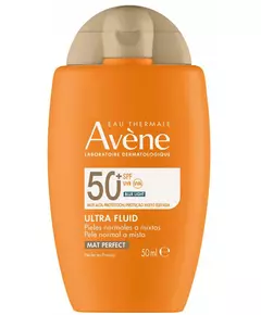 Avene Ultra Fluid Duftfrei UV-Schutz Täglich Flüssigkeit Für Gesicht & Körper SPF50+, 50 ml