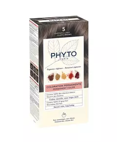 Phyto Color Permanente Haarfarbe 5 Light Chestnut, 50 ml